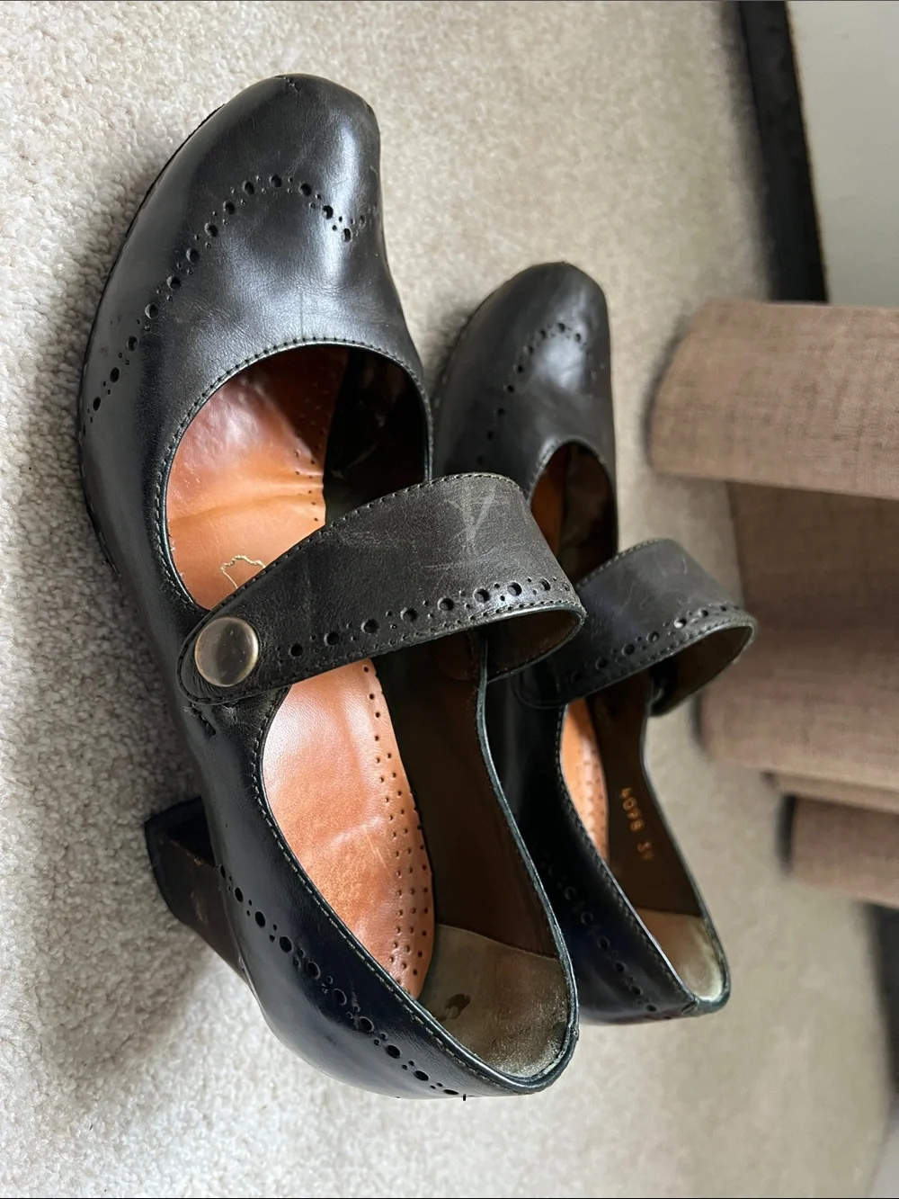 Forest Green Mary Jane Leather Heels - Women's Vialis